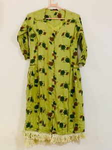Floral Green Midi Dress