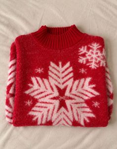 Cozy Snowflake Knit Sweater