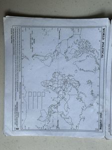 90 Pcs World Political Maps