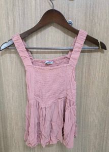 Smocked Babydoll Tank Top
