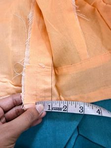 Floral Peach Embroidered Saree