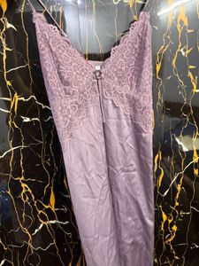 Satin Lace Nightgown with robe
