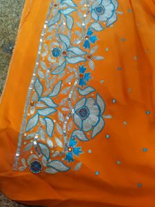 Orange Embroidered Suit sale