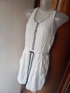 White Embroidered Maxi Dress