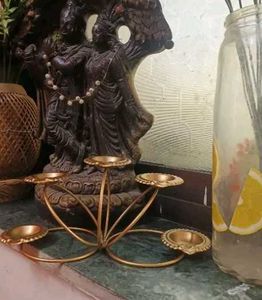 Elegant Shining Golden 5 Diya For A Special Look