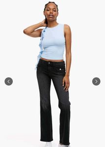 Baby Blue Ruffle Tank Top