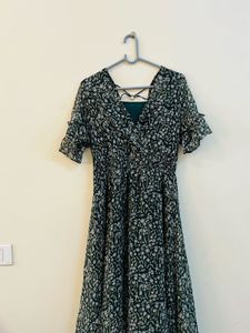 Chic Floral Print Midi Dress