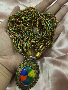 Boho Multi-Strand Beaded Necklace