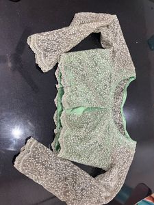 Designer Net Embroidered Blouse