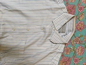 Men's Striped Button-Down Shirt