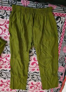 Green Kurta with Floral Embroidery