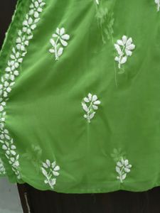 Premium Lucknowi Chickankari Handwork Kurta