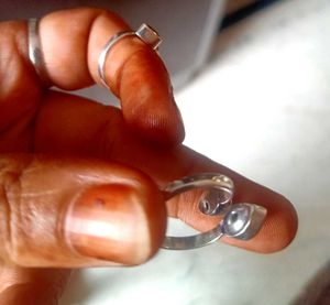 diwali 🪔 Offer Gemstone Silver toe Rings