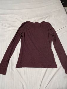 Cozy Burgundy Long Sleeve Top &amp; Pants Set