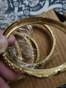 Set of Elegant Gold Bangles