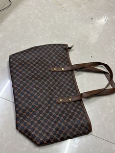 Stylish Brown Monogram Tote Bag