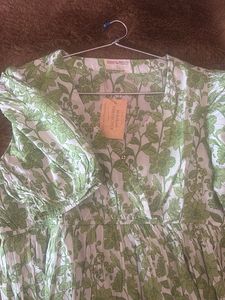 Light Green Floral Print Dress