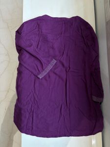 Purple Short Kurta