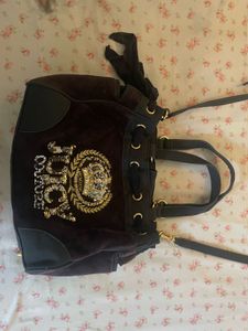 Juicy Couture Velvet Crown Bag