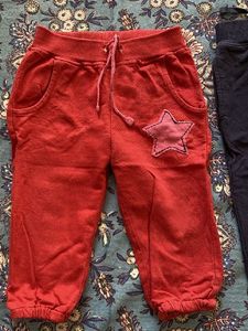 Set of 2 - Red & Blue Joggers with Star n Bear