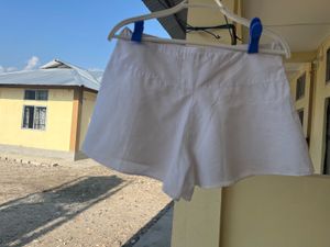 White Skort