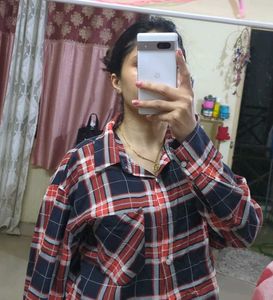 Chic Plaid Cropped Shirt