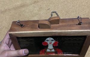 Wooden Art Trinket Traditional Sling Bag
