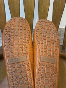 Gucci Ostrich Leather Tassel Loafers