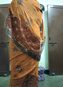 Elegant Saree with Embellishments