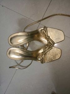 ZARA golden heels