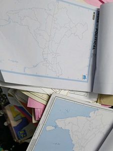 India Political Map - Educational COMBO