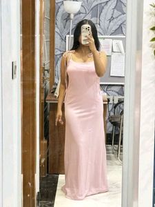 Elegant Pink Maxi Dress