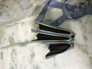 Blue Crossbody Wallet Bag