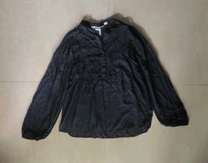 Chic Black Peplum Top