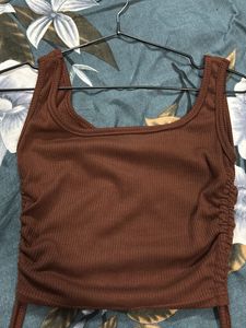 Ruched Drawstring Tank Top