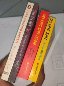 4 Personal Growth Books Set Combo