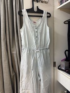 Light Blue Denim Jumpsuit