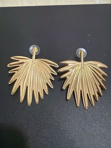 Gold Leaf Drop Earrings