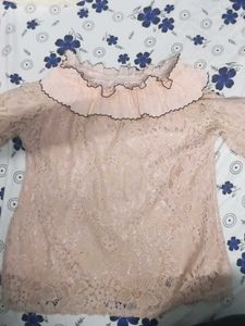 Lace Ruffle Top
