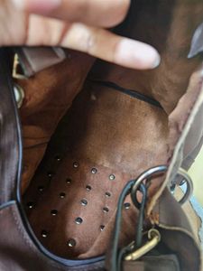 Clearance sale 💖 Brown metallic studded hobo bag