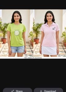 Pack of 2 Women's Tops - Lemon & Pink