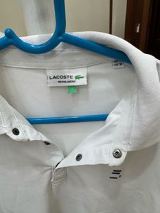 Classic White Lacoste Polo Shirt