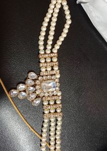 Elegant Pearl and Crystal Choker Necklace