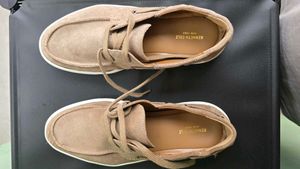 Men's Tan Suede Boat Shoes