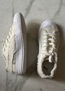 Unreleased Puma Distressed Canvas Sneakers