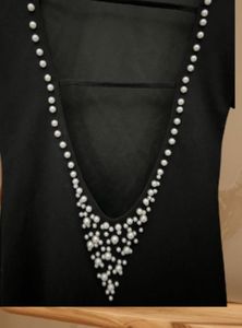 Black Pearl Embellished Dress