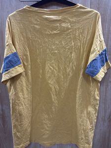 AJIO Yellow Graphic T-Shirt