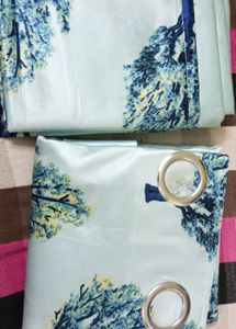 Cortina Turquoise Blue Set Curtain New With Tag