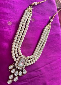 Pearl & Crystal Statement Necklace