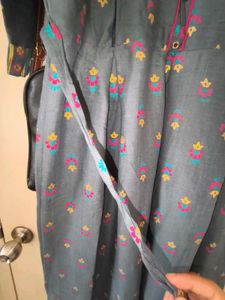 Beautiful Printed Grey Kurta